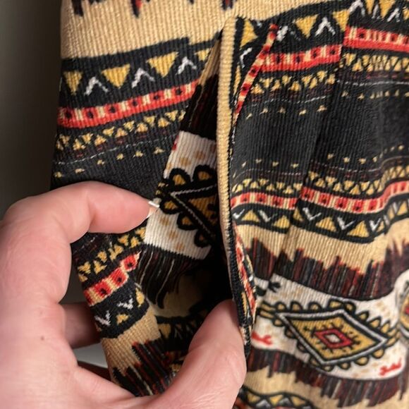 ZIZI Aztec print corduroy blazer medium Aspen Western - Picture 6 of 13